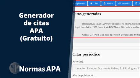 generador de apa|Generador de citas APA gratuito [Versión 2024]